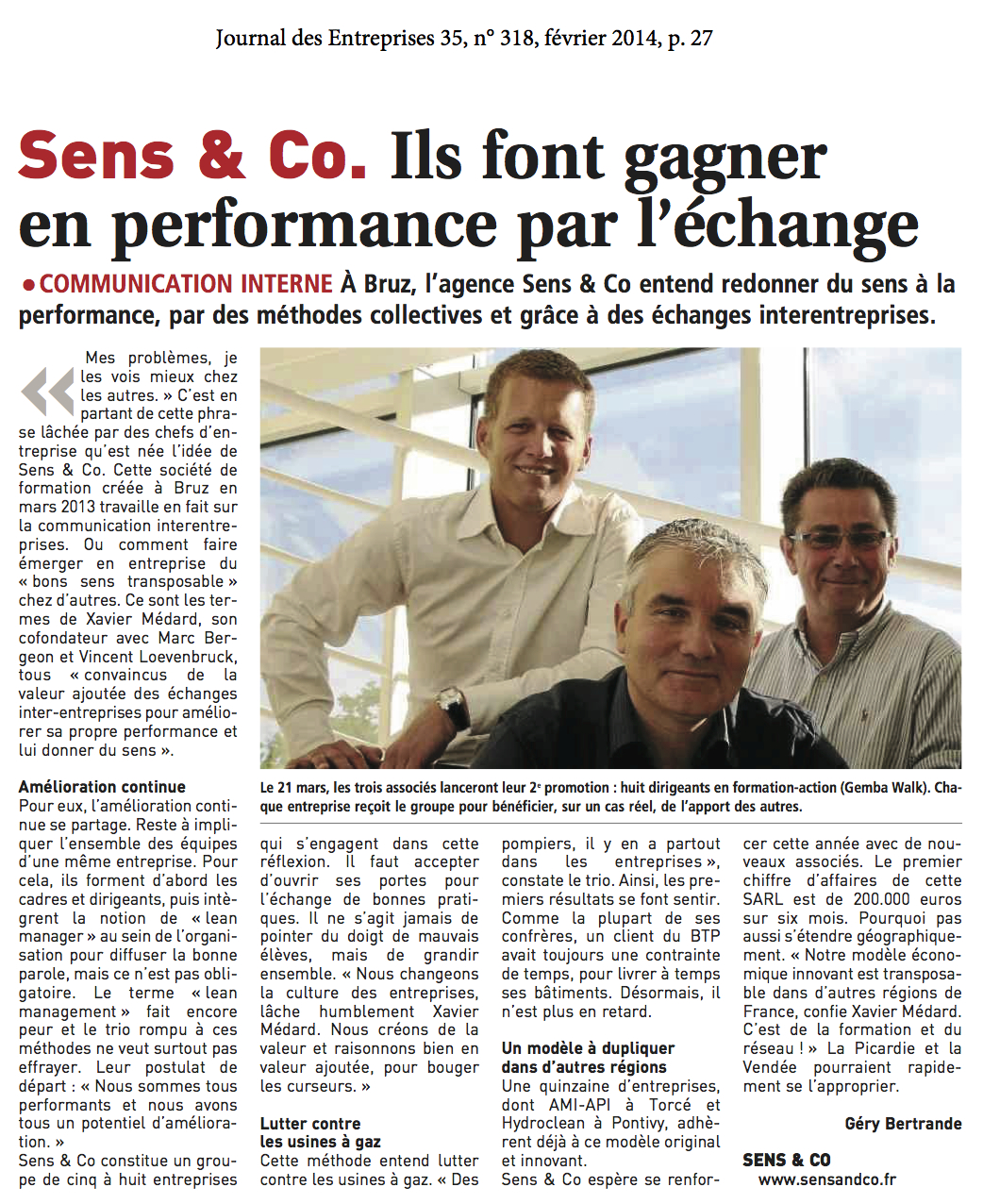 2014-02 Article Sens&Co JDE