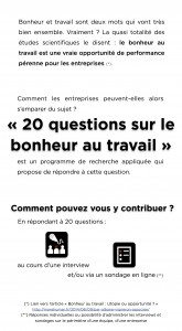 20 questions sur le Bonheur au travail